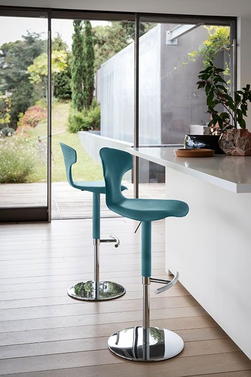 Emerald Velvet Bar Stool Modern Upholstered High Back Kitchen Counter Chair