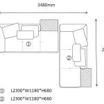 L-Shaped Modular Sofa B(6 seaters)