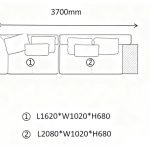 Straight-Line Modular Sofa(4 seaters)