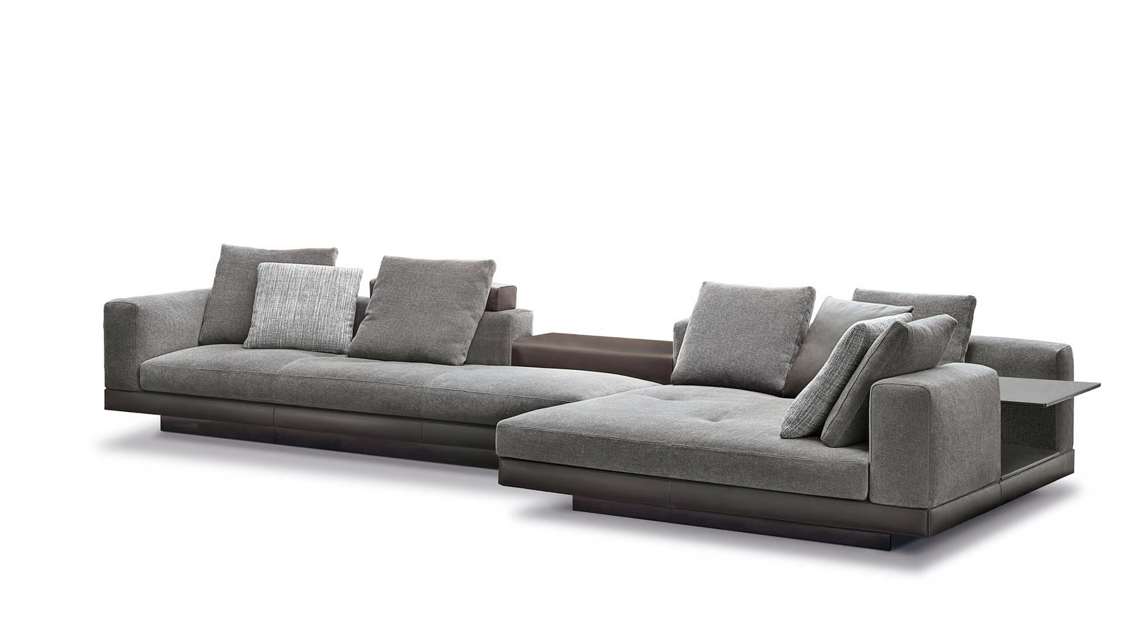 Modern Minimalist Multifunctional Movable Genuine Leather Sofa