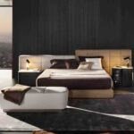 Modular Tufted Upholstered Bed Modern Panel Headboard Design