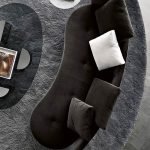 Eco-Leather Piping and 360° Swivel Base Sofa