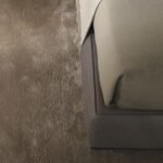 Minimalist Upholstered Bed with Tall Padded Headboard
