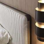 Minimalist Upholstered Bed with Tall Padded Headboard