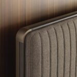 Minimalist Upholstered Bed with Tall Padded Headboard