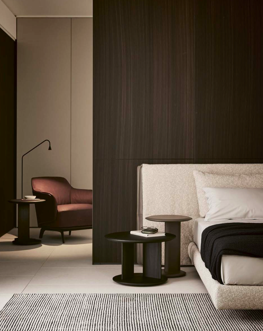 Modern Fabric Bed Queen King Size with upholstered headboard