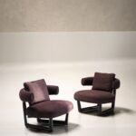 Warm Tan Suede Accent Chair with Rounded Arms and Bold Black Frame Modern Comfy Seat