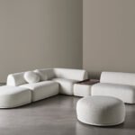 Modular Organic Sofa Fluid Lines Custom Configuration Luxury Craftsmanship