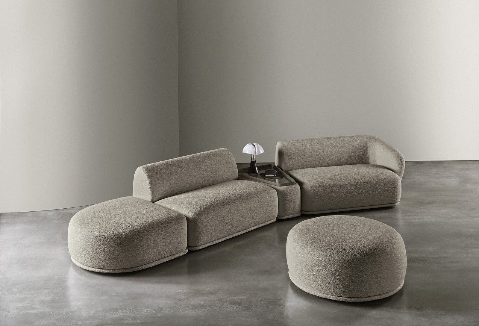 Modular Organic Sofa Fluid Lines Custom Configuration Luxury Craftsmanship