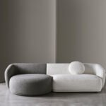 Modular Organic Sofa Fluid Lines Custom Configuration Luxury Craftsmanship