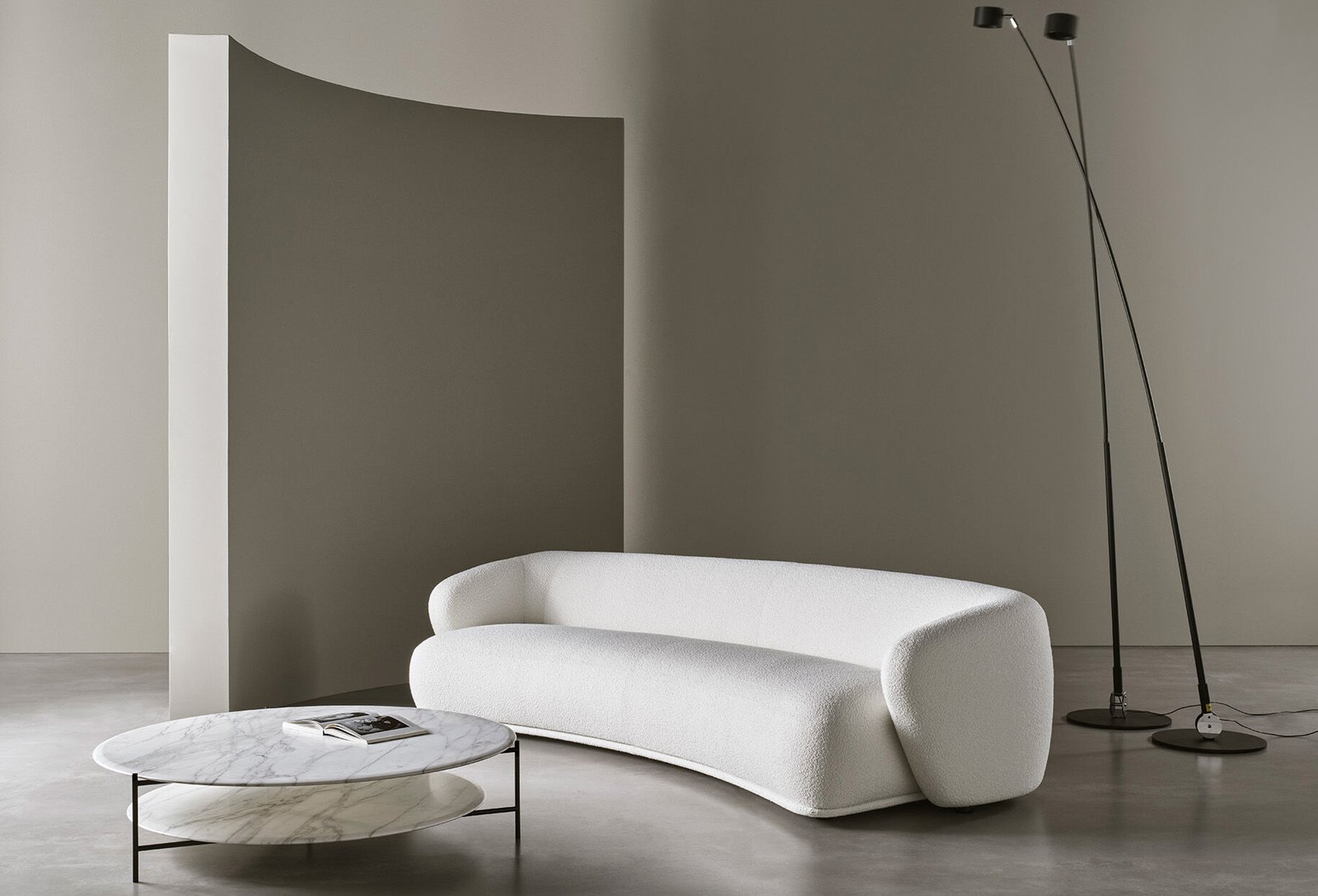 Modular Organic Sofa Fluid Lines Custom Configuration Luxury Craftsmanship