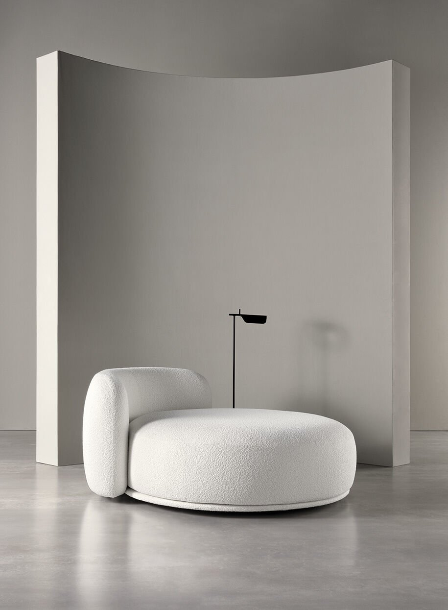 Modular Organic Sofa Fluid Lines Custom Configuration Luxury Craftsmanship