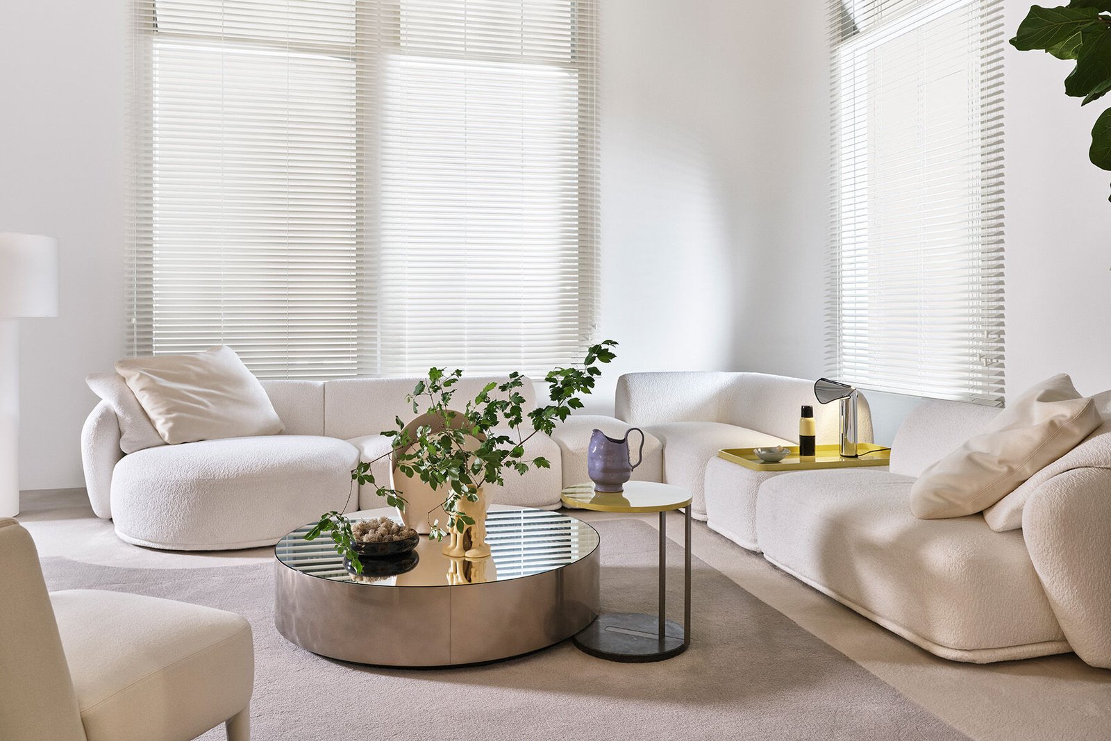 Modular Organic Sofa Fluid Lines Custom Configuration Luxury Craftsmanship
