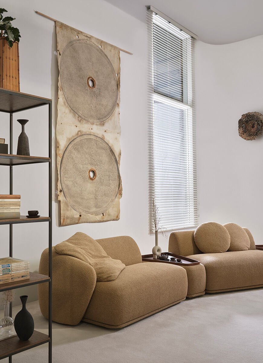 Modular Organic Sofa Fluid Lines Custom Configuration Luxury Craftsmanship