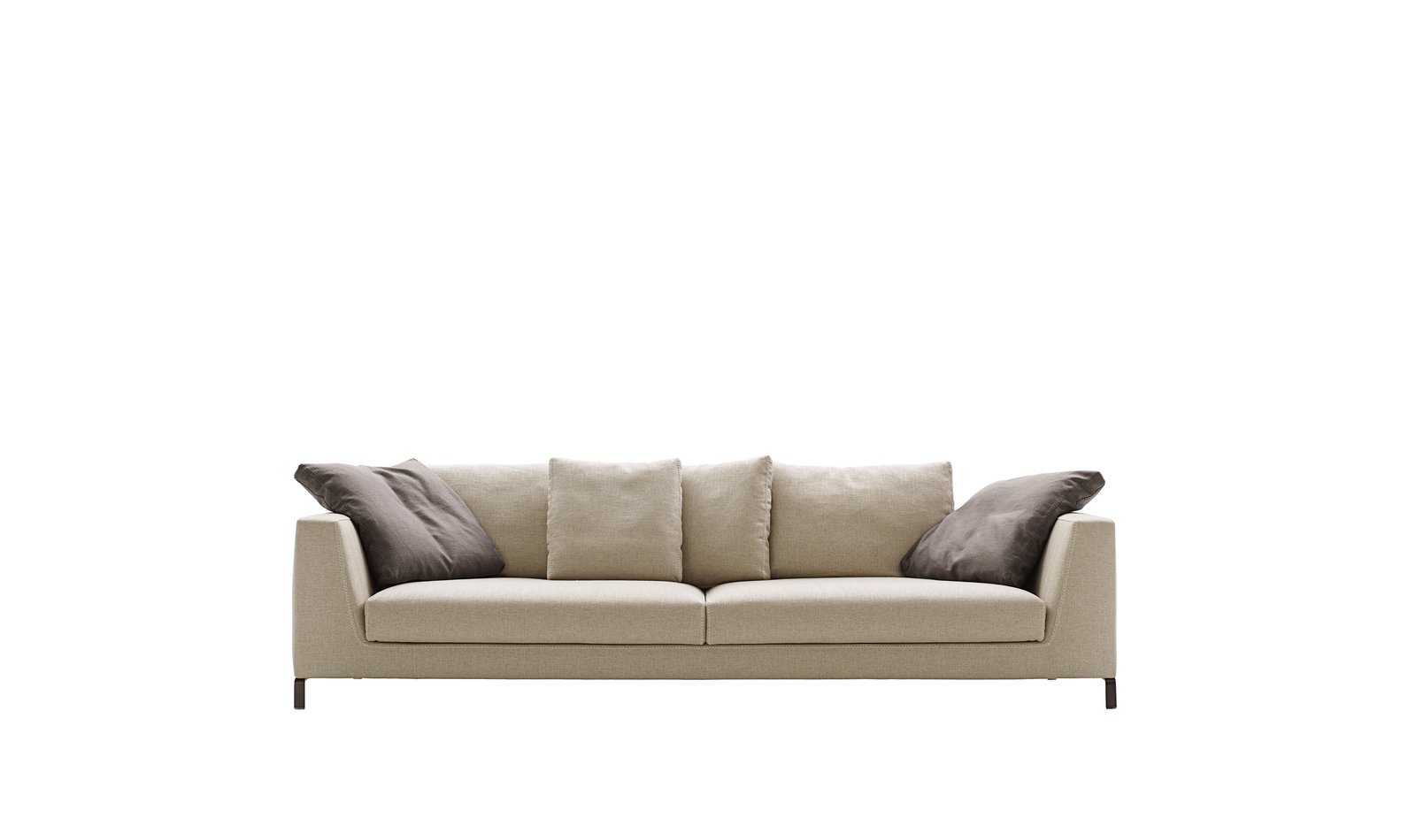 Modular Sofa System U Shaped Metal Feet Blanket Stitch Removable Covers