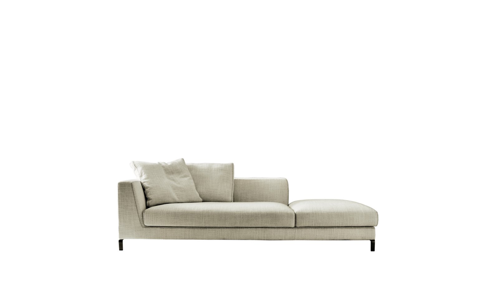 Modular Sofa System U Shaped Metal Feet Blanket Stitch Removable Covers