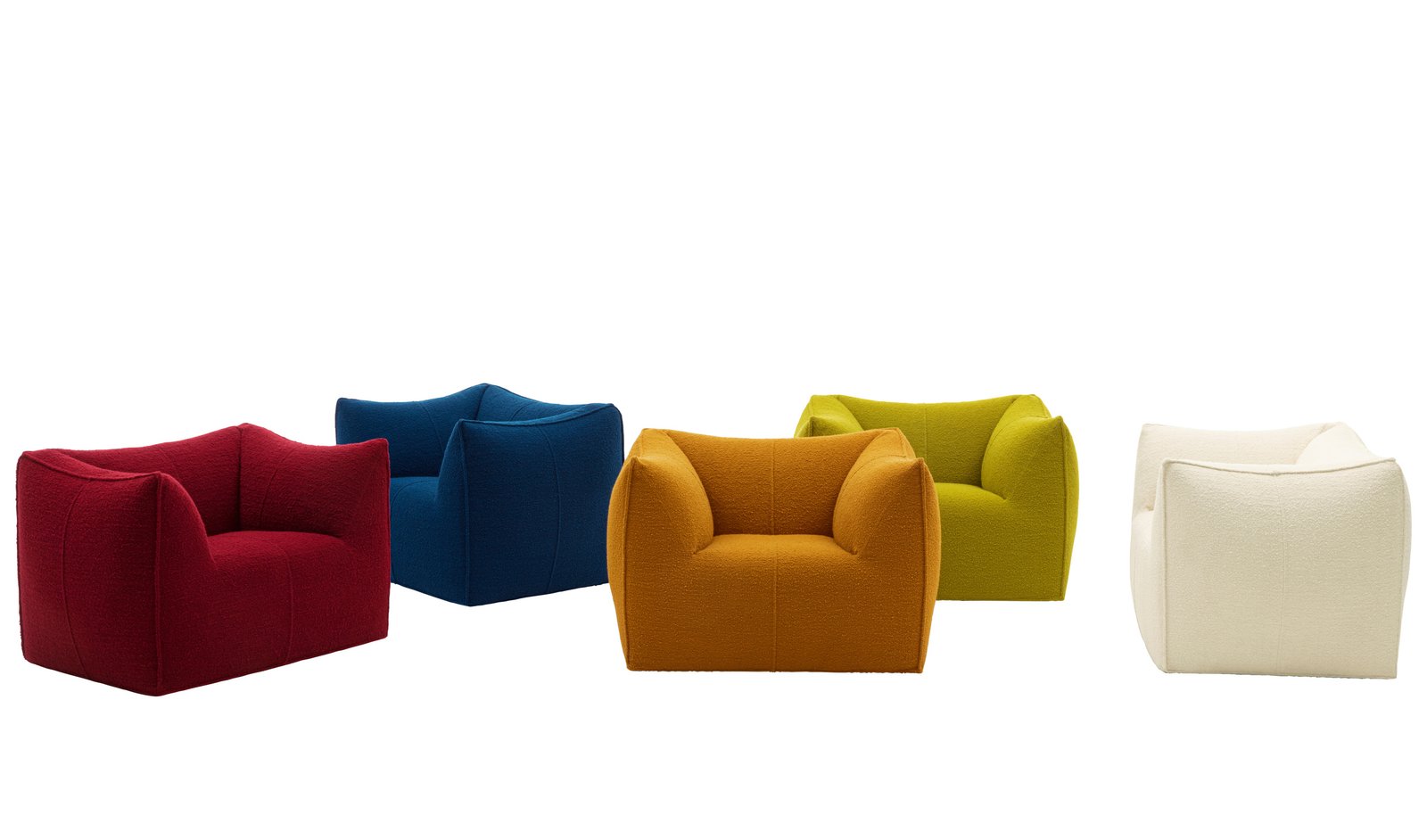 Italian Modern Boucle Upholstered Iconic Comfort Chair