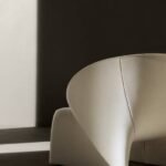 Vibrant Yellow Wool Curved One-Piece Upholstered Accent Chair