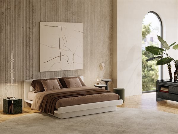 Beige Modern Travertine Hexagonal Side Tables Minimalist Stone Accent Pieces