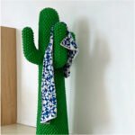 Sculptural Cactus Green Coat Stand Rack