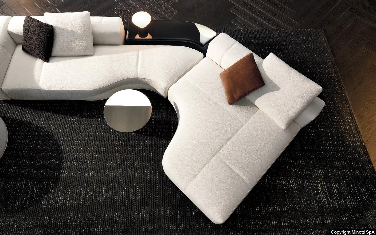 Luxury Modular Sofa with Goose-Down Cushions & Couture Detailing