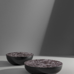 Marble Top Round White Bowl Coffee Table Modern Minimalist