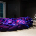 Frameless Velvet Sectional Sofa Modular Nest Design Versatile Lounge Seating