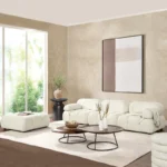 4 Seater Sustainable Iconic Design Modular Sofa with Biodegradable S-Wave Fabric