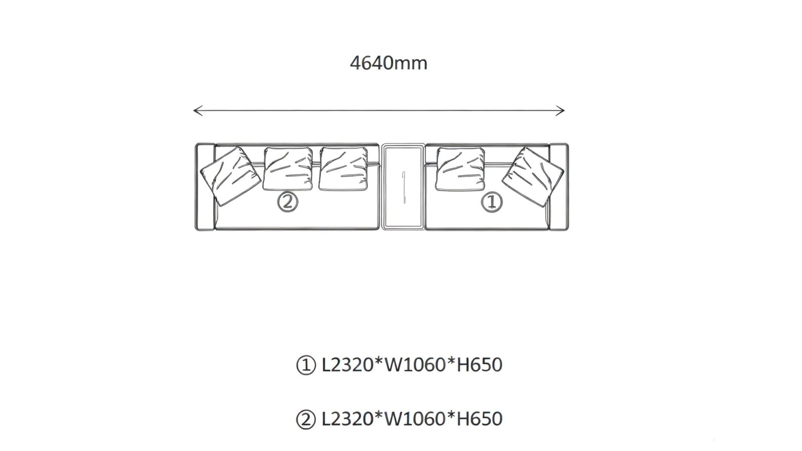 Sectional Sofa A(5 seaters)