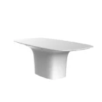 Modern Minimalist Black Dining Table with Sculptural Chairs