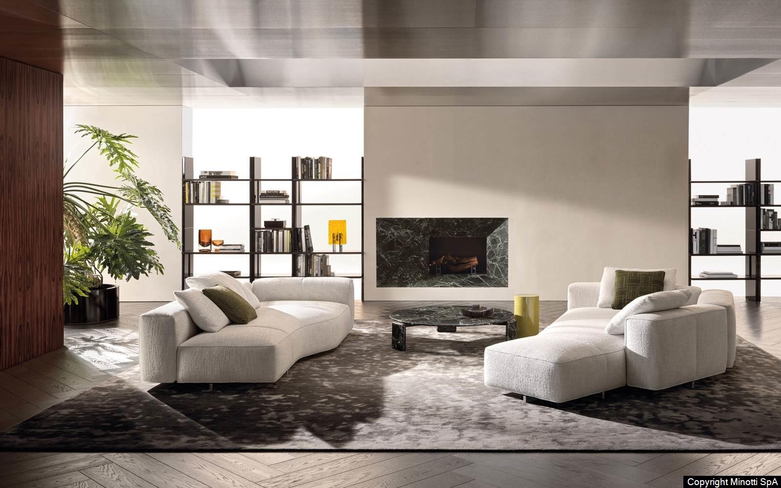 Luxury Modular Sofa with Goose-Down Cushions & Couture Detailing
