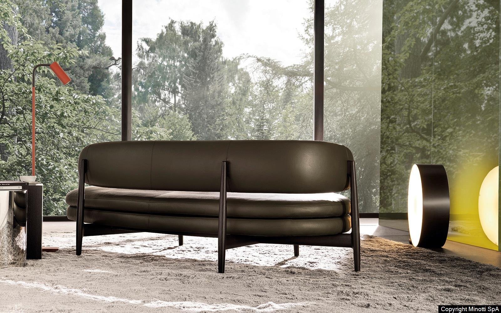 Solid Wood Frame Sofa with Removable Upholstery and Plush Comfort Seating