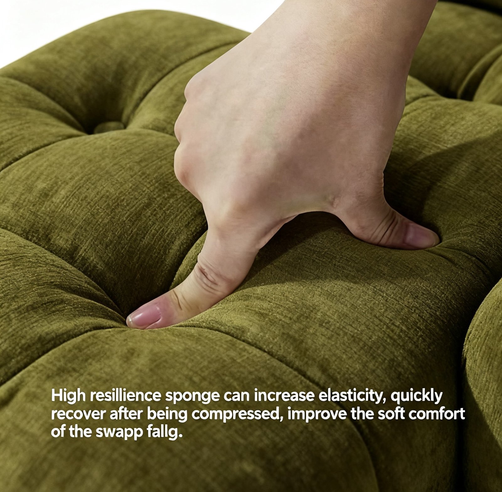 4 Seater Sustainable Iconic Design Modular Sofa with Biodegradable S-Wave Fabric