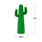 Sculptural Cactus Green Coat Stand Rack
