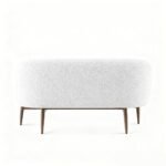 Modern Sofa with Removable Upholstery Solid Wood Legs and Swivel Base