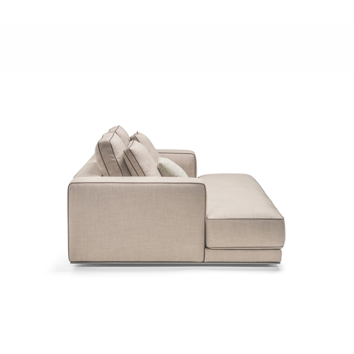 Modern Modular Sofa Curved Sections Recycled Cushions Timeless Style