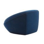 Plush Navy Bean Bag Chair Cozy Ergonomic Stylish Living Room Seating Chair