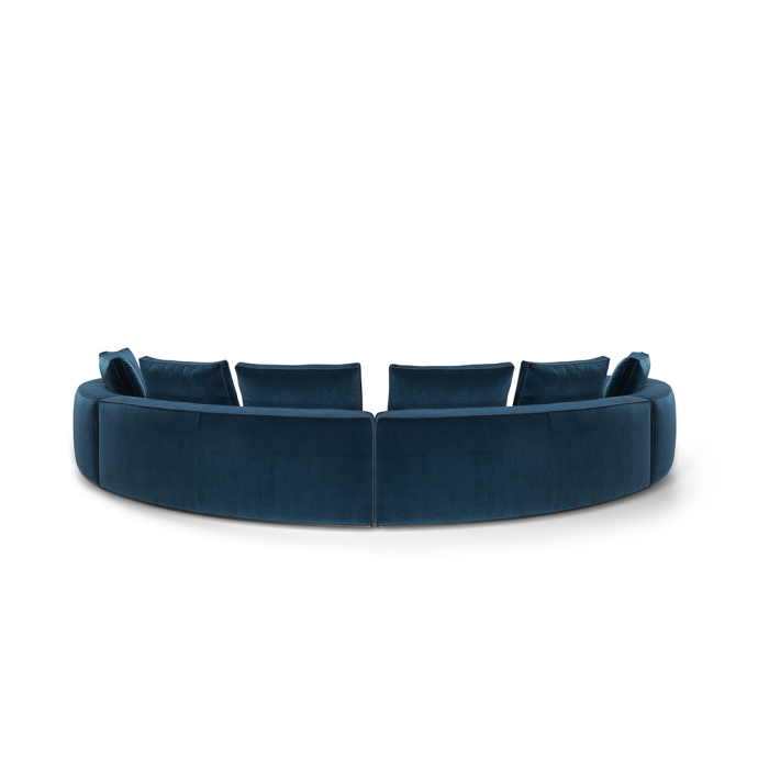Modern Modular Sofa Curved Sections Recycled Cushions Timeless Style