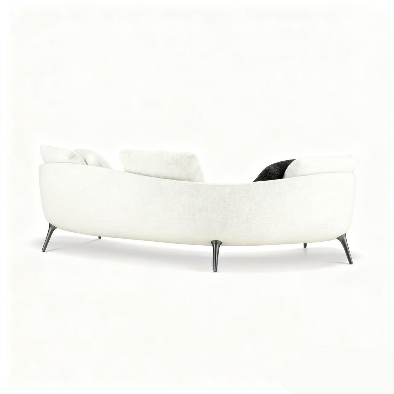 Premium Comfort Sofa with Removable Covers and Elegant Metallic Legs
