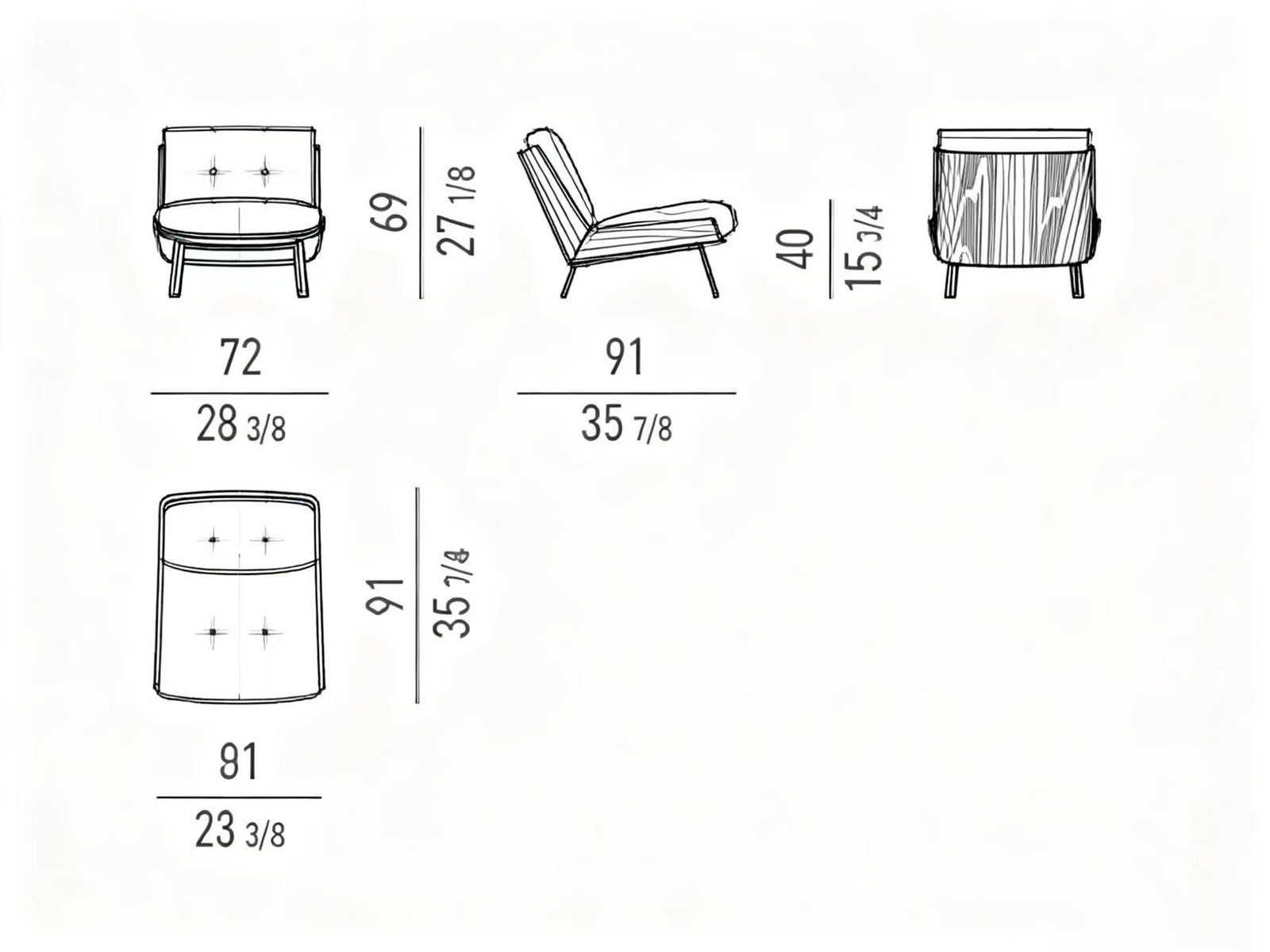 without Armrests