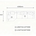 Luxury Modular Sofa with Dual Cushion Systems & Bronze Aluminum Base