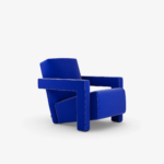 Colorful Stitching and Elastic Band Support Fabric Armchair