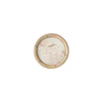 Sculptural Wooden Round Coffee Table & Side Table Set