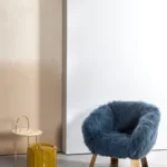 Sculptural Wooden Round Coffee Table & Side Table Set