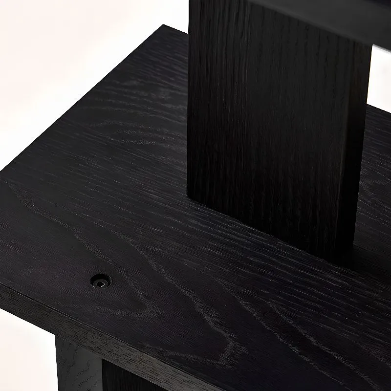 Geometric Grid Two Tone Wooden Open Display Shelf Bookcase