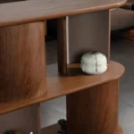 Geometric Open Cube Wooden Display Shelf Bookcase