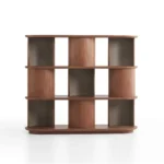 Geometric Open Cube Wooden Display Shelf Bookcase