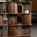 Geometric Open Cube Wooden Display Shelf Bookcase