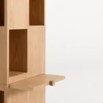 Modern Minimalist Open Shelf Wooden Accent Cabinet