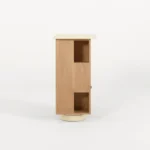 Modern Minimalist Open Shelf Wooden Accent Cabinet